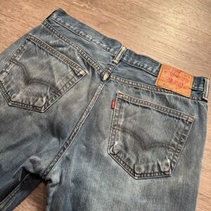 Vintage Levis Jeans Mens 32 Blue Denim 505 Zip Fly Straight Leg Fade 32x32 Adult